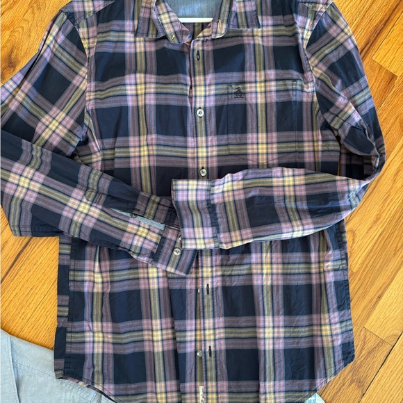 3 Original Penguin Light Gray Button-Up Shirt - Picture 8 of 13